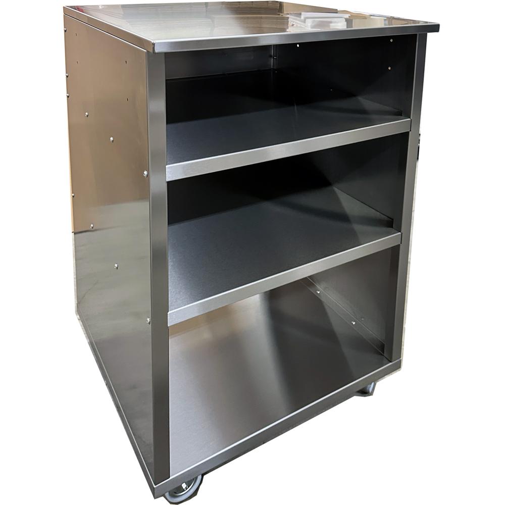 Gast Pizzaofen Schrank fahrbar 60x60x98cm