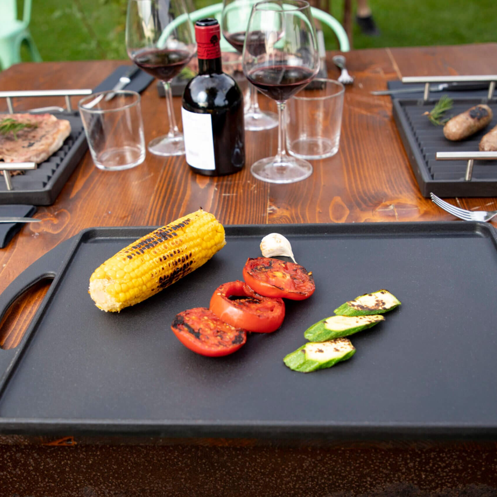 Lunaway Gusseisen Wendeplatte 35 x 25 cm emailliert #BBQ_REVERSE2525_SB