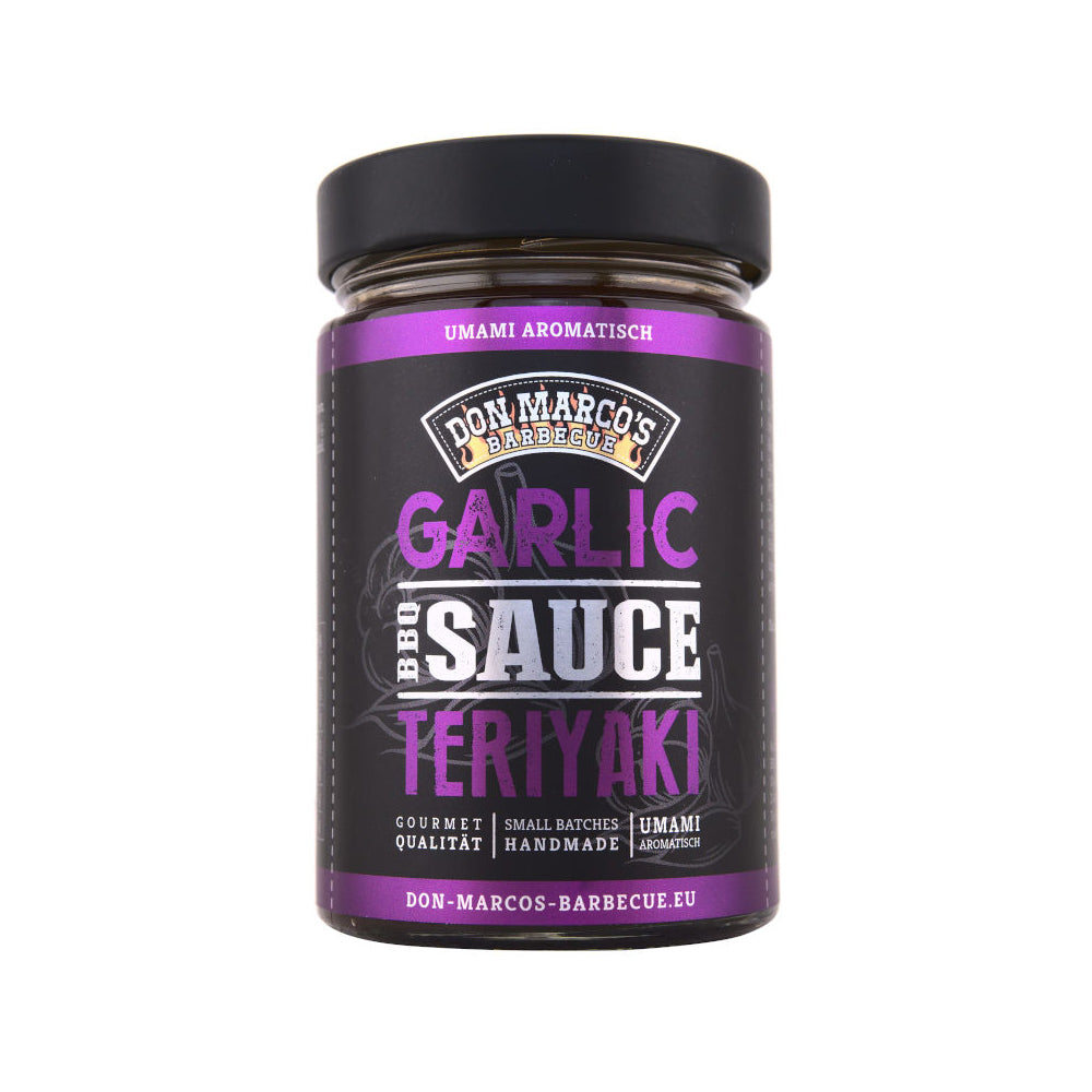 Don Marco’s Sauce – Garlic Teriyaki BBQ Sauce, 260ml Glas