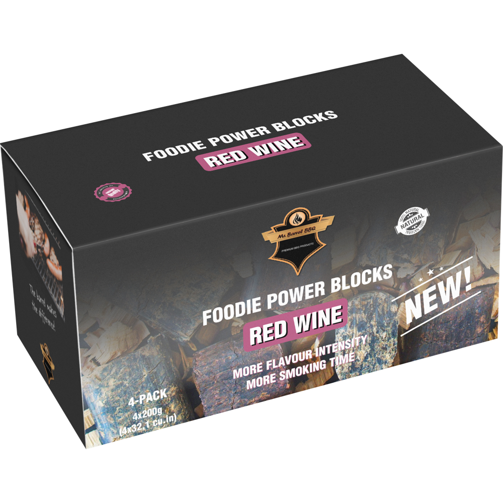MrBarrel Foodie Power Blocks RED WINE 4 x 200g